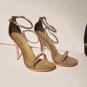 Michael Antonio Gold Rose Heels